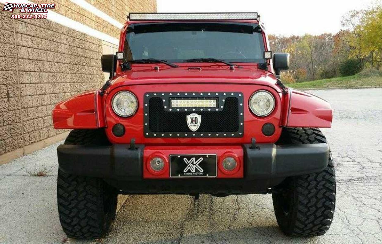 2014 Jeep Wrangler XD Series XD806 Bomb Wheels Gloss Black Milled