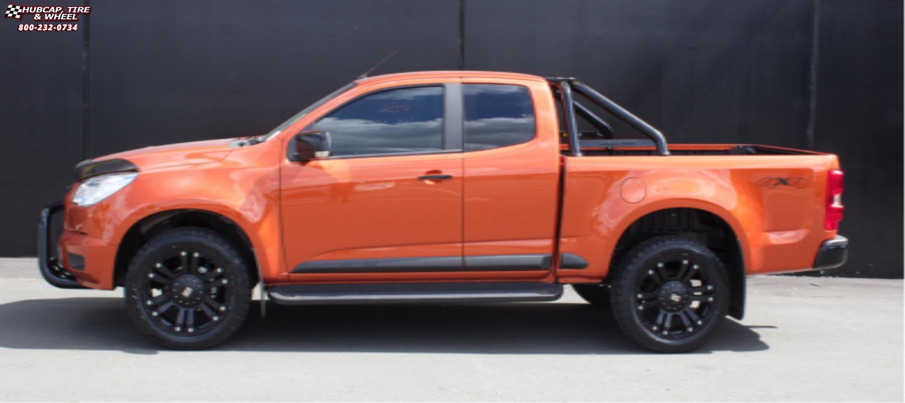 vehicle gallery/toyota hilux xd series xd778 monster x  Matte Black wheels and rims