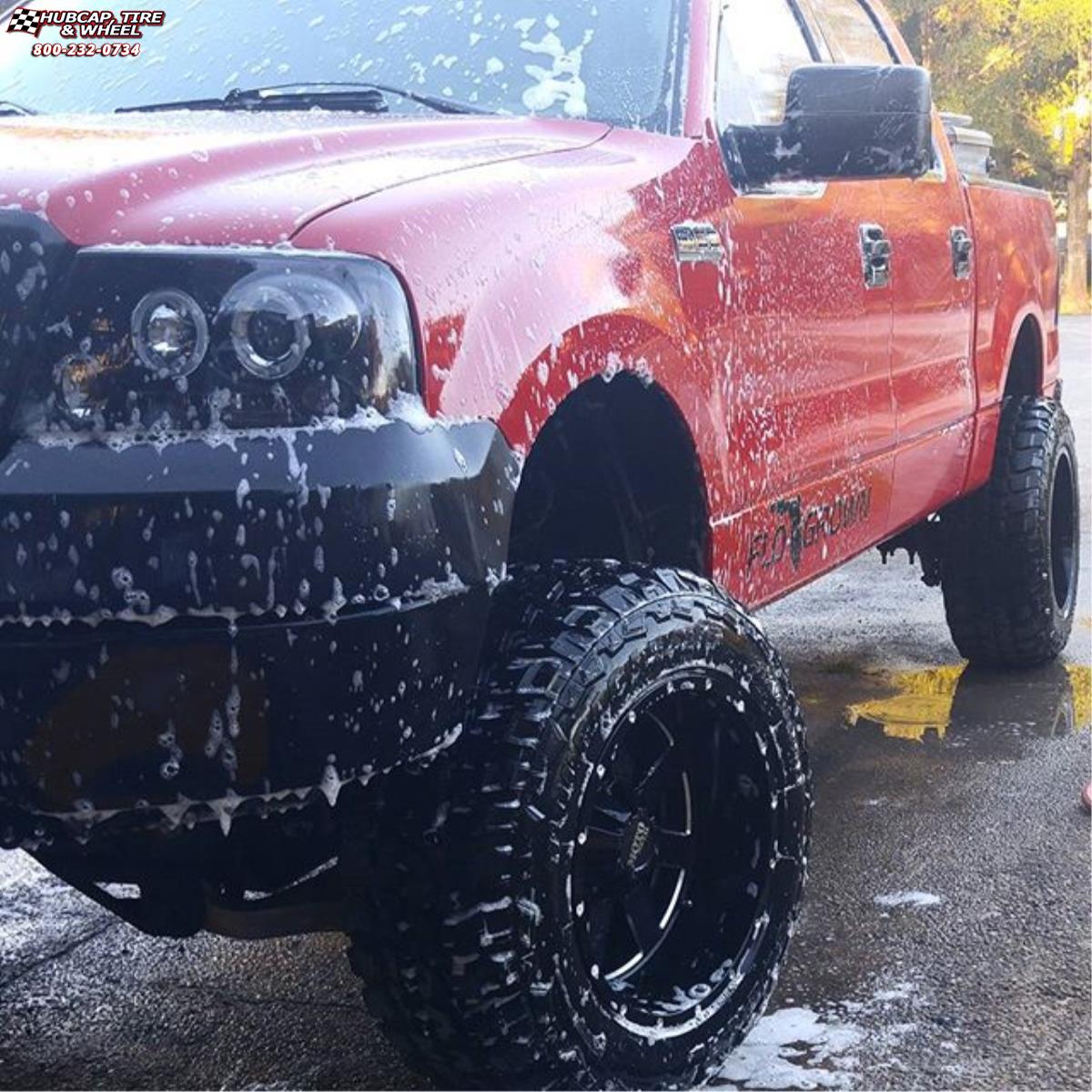 vehicle gallery/ford f150 moto metal mo962  Gloss Black & Milled wheels and rims