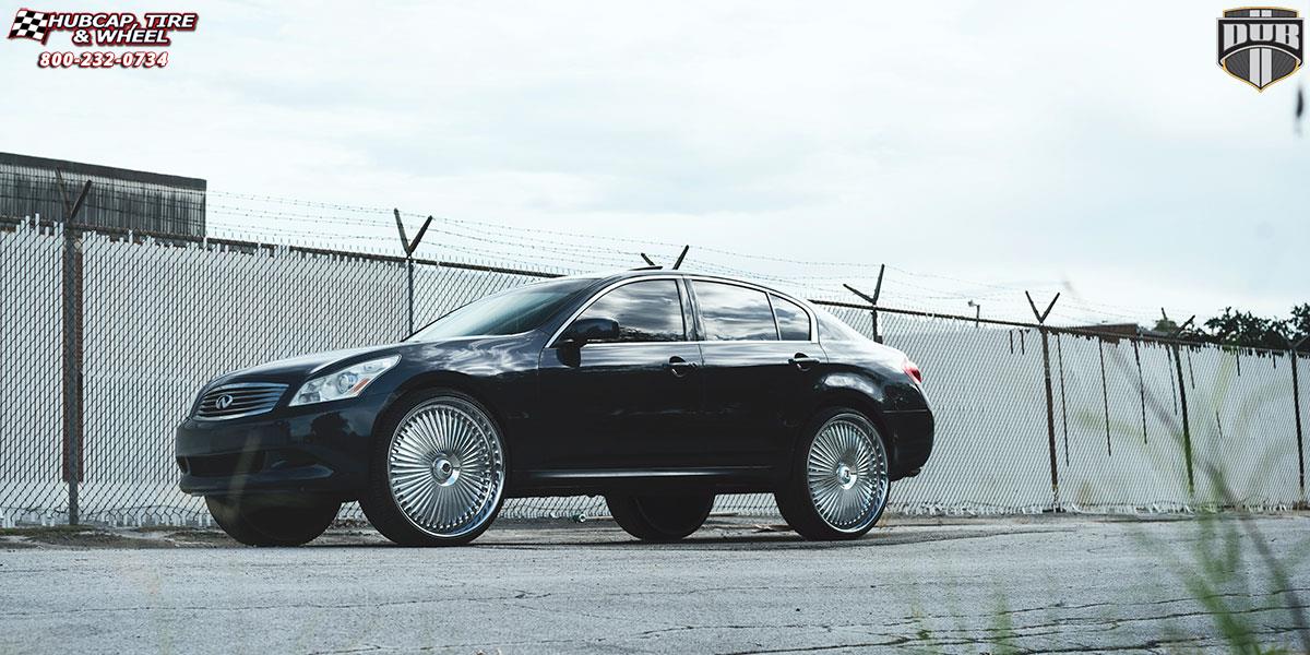 vehicle gallery/infiniti g35 dub s777 bellagio 26X9  Chrome wheels and rims