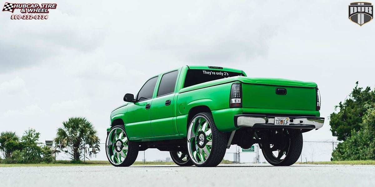 vehicle gallery/chevrolet silverado 1500 dub x 69  Chrome wheels and rims