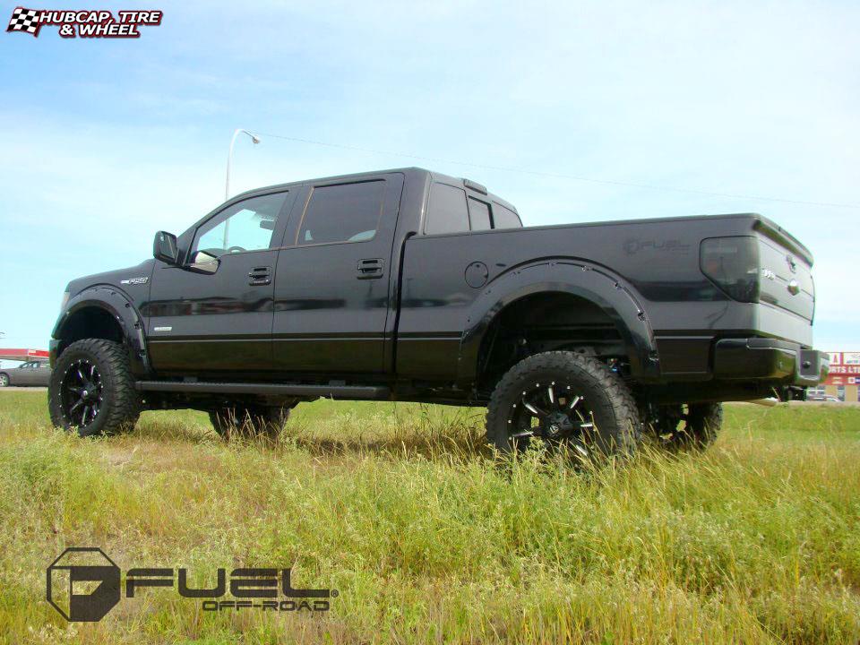 vehicle gallery/ford f 150 fuel nutz d251 20X10  Matte Black & Milled wheels and rims