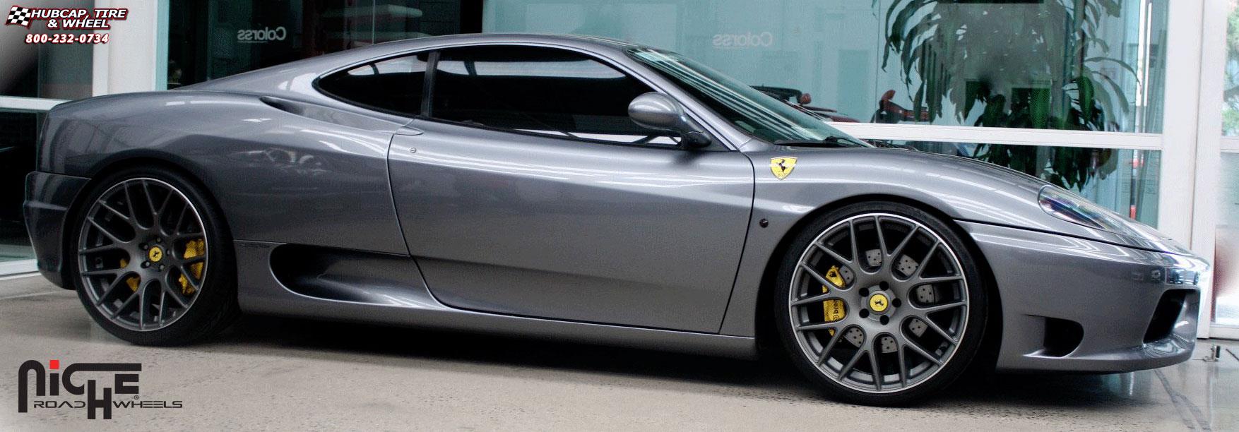 vehicle gallery/ferrari f430 niche circuit m108  Black & Machined wheels and rims