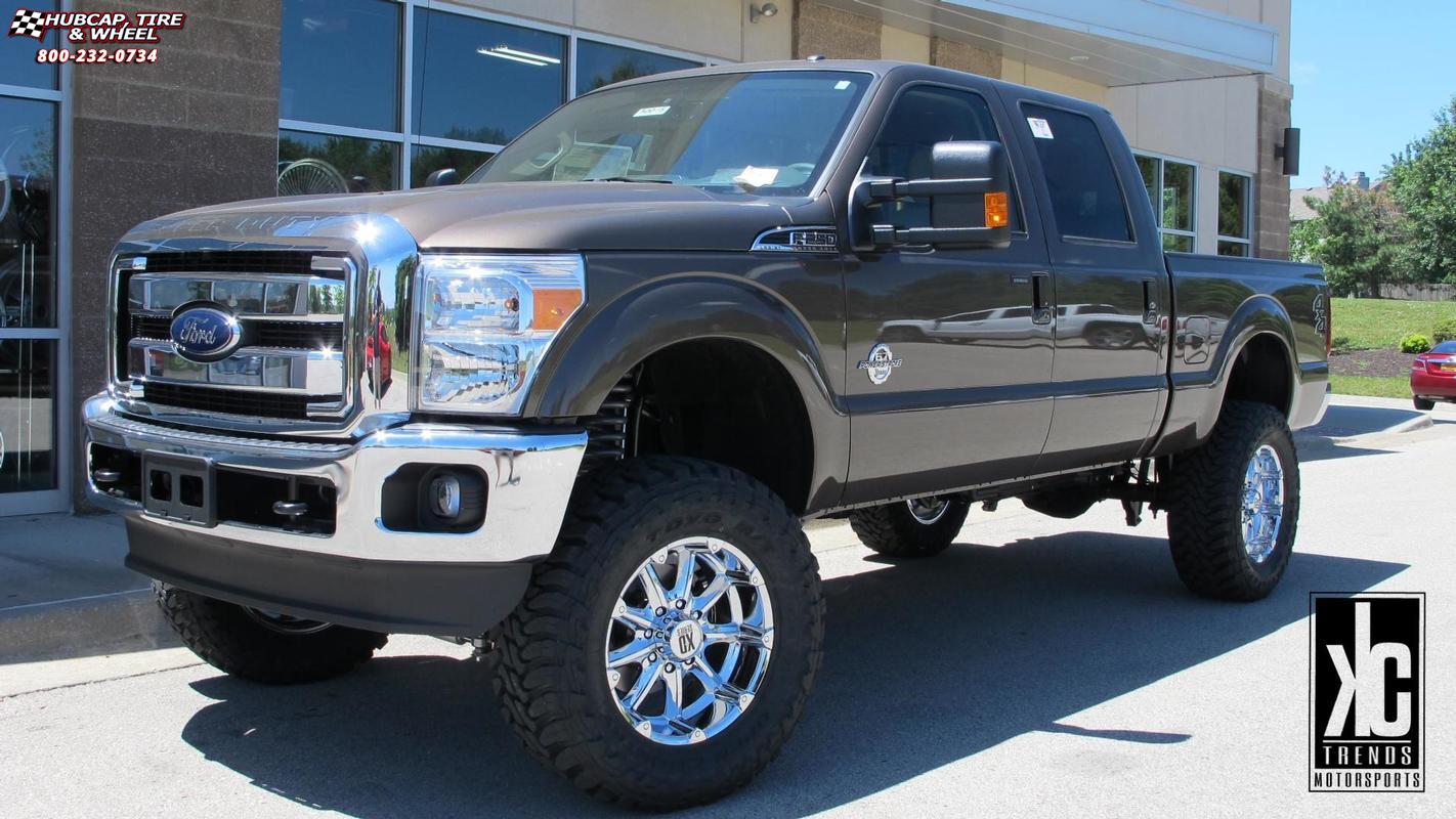vehicle gallery/2014 ford f 250 xd series xd779 badlands x  Chrome wheels and rims
