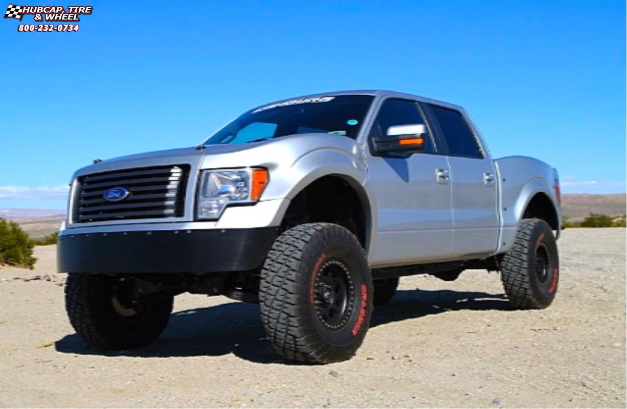 vehicle gallery/ford f 150 xd series xd222 enduro beadlock x  Satin Black wheels and rims