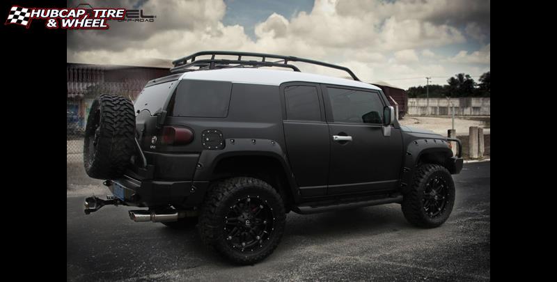 vehicle gallery/toyota fj cruiser fuel hostage d531 20X9  Matte Black wheels and rims