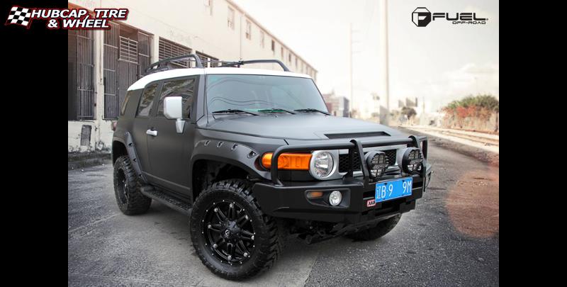 vehicle gallery/toyota fj cruiser fuel hostage d531 20X9  Matte Black wheels and rims