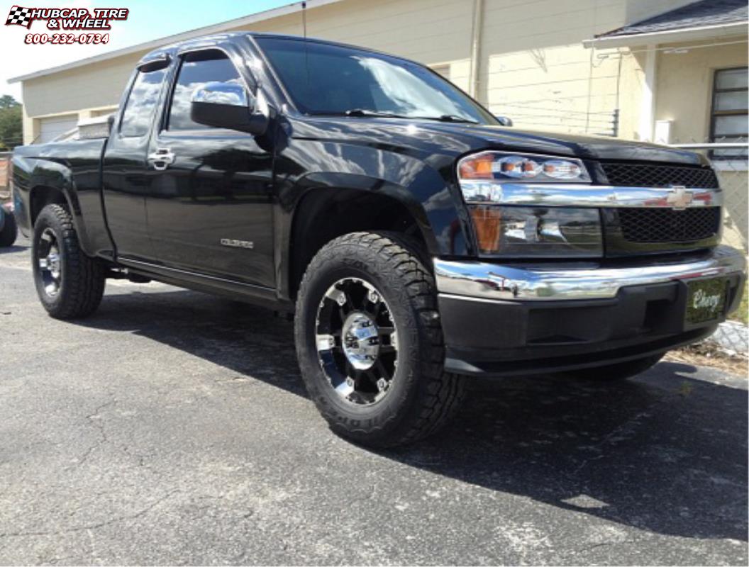 vehicle gallery/chevrolet colorado xd series xd797 spy x  Gloss Black Machined wheels and rims
