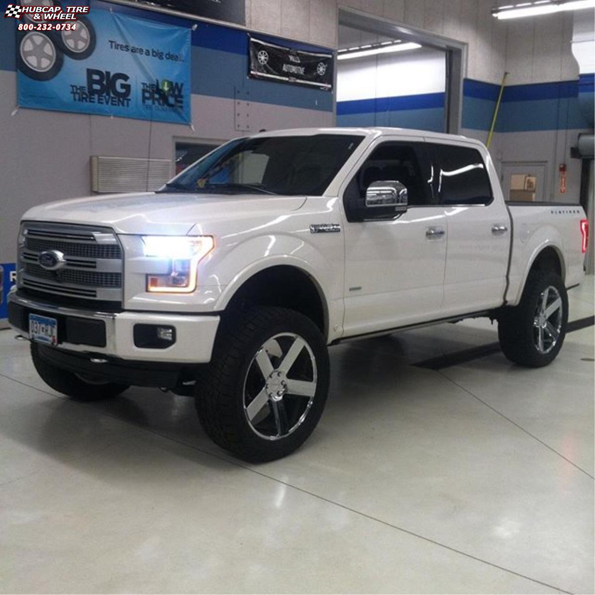 vehicle gallery/ford f 150 xd series km690 mc 5  Chrome wheels and rims