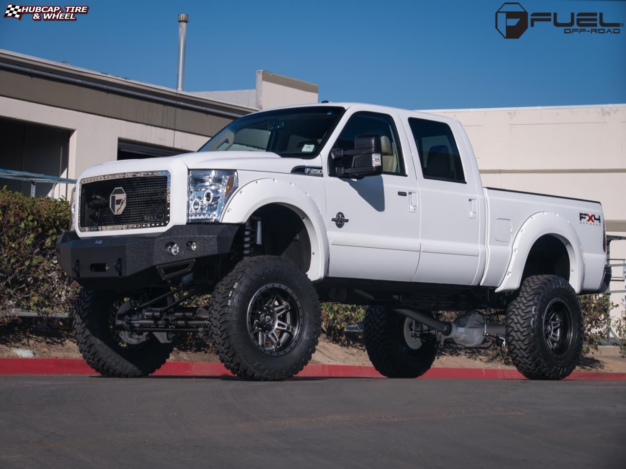 vehicle gallery/ford f 350 fuel hostage ii d232 20X12  Anthracite Center, Matt Black & Anthracite Outer wheels and rims