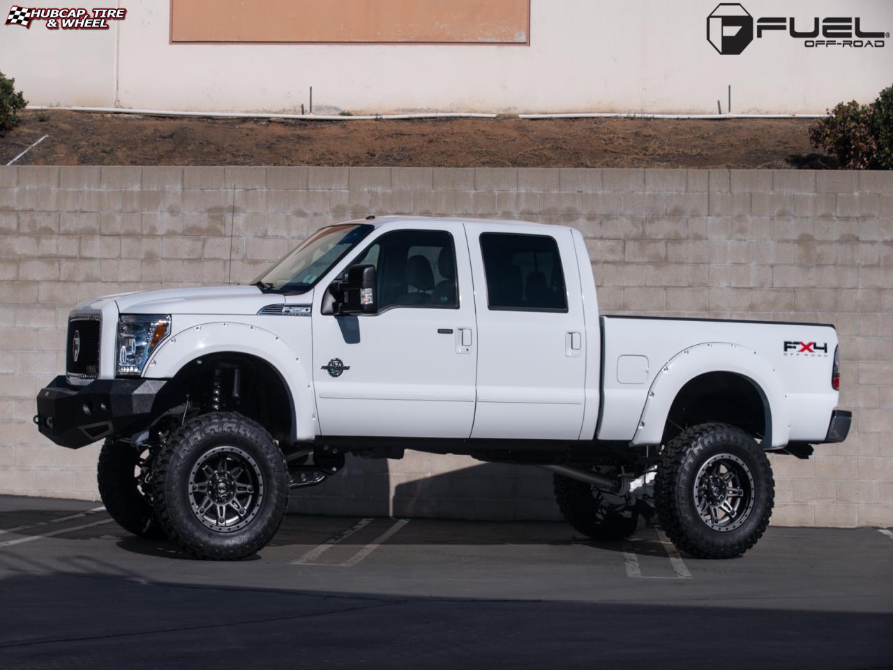 vehicle gallery/ford f 350 fuel hostage ii d232 20X12  Anthracite Center, Matt Black & Anthracite Outer wheels and rims