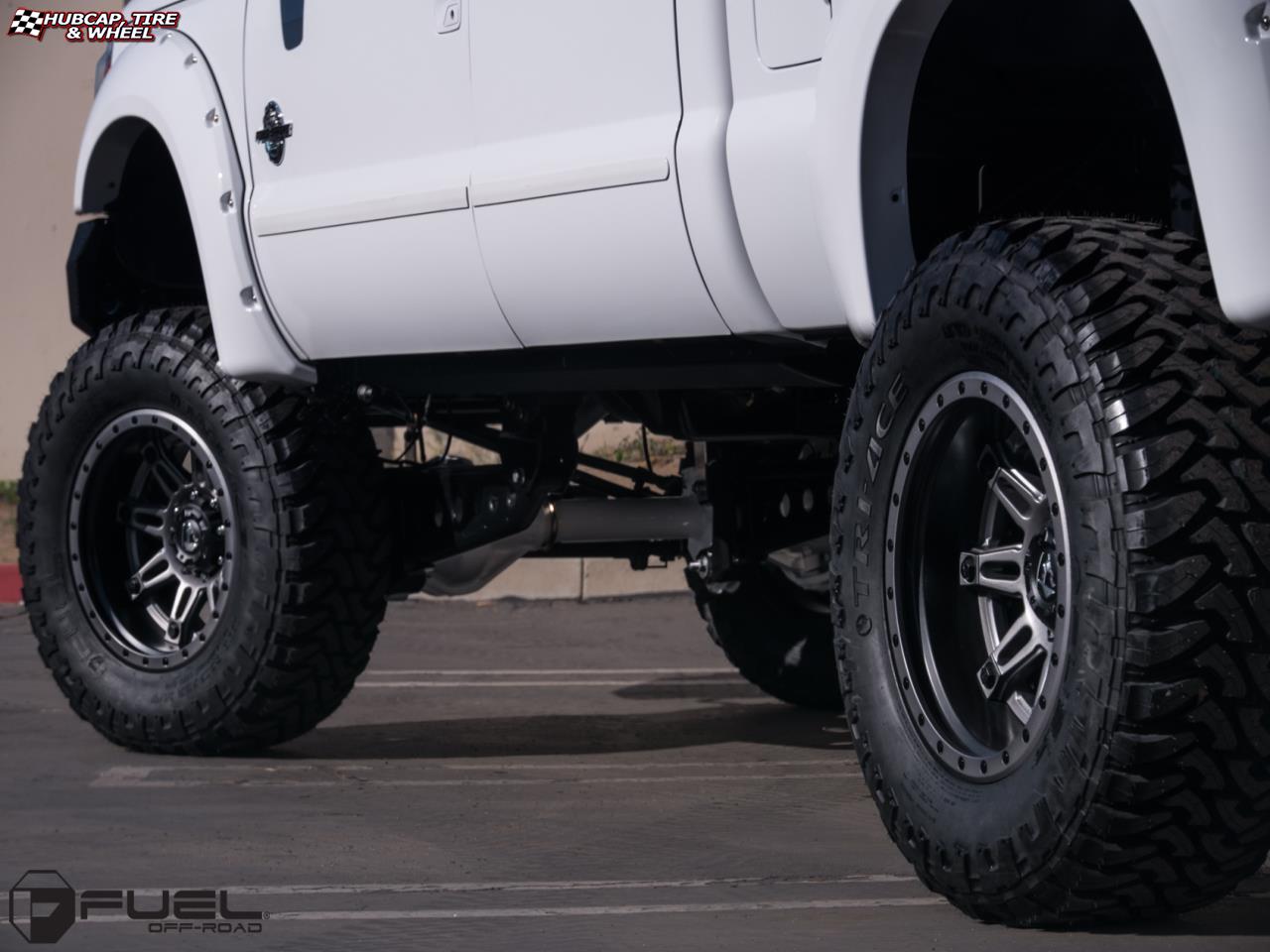 vehicle gallery/ford f 350 fuel hostage ii d232 20X12  Anthracite Center, Matt Black & Anthracite Outer wheels and rims