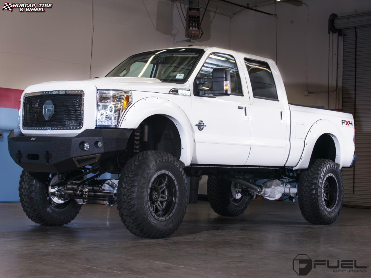 vehicle gallery/ford f 350 fuel hostage ii d232 20X12  Anthracite Center, Matt Black & Anthracite Outer wheels and rims