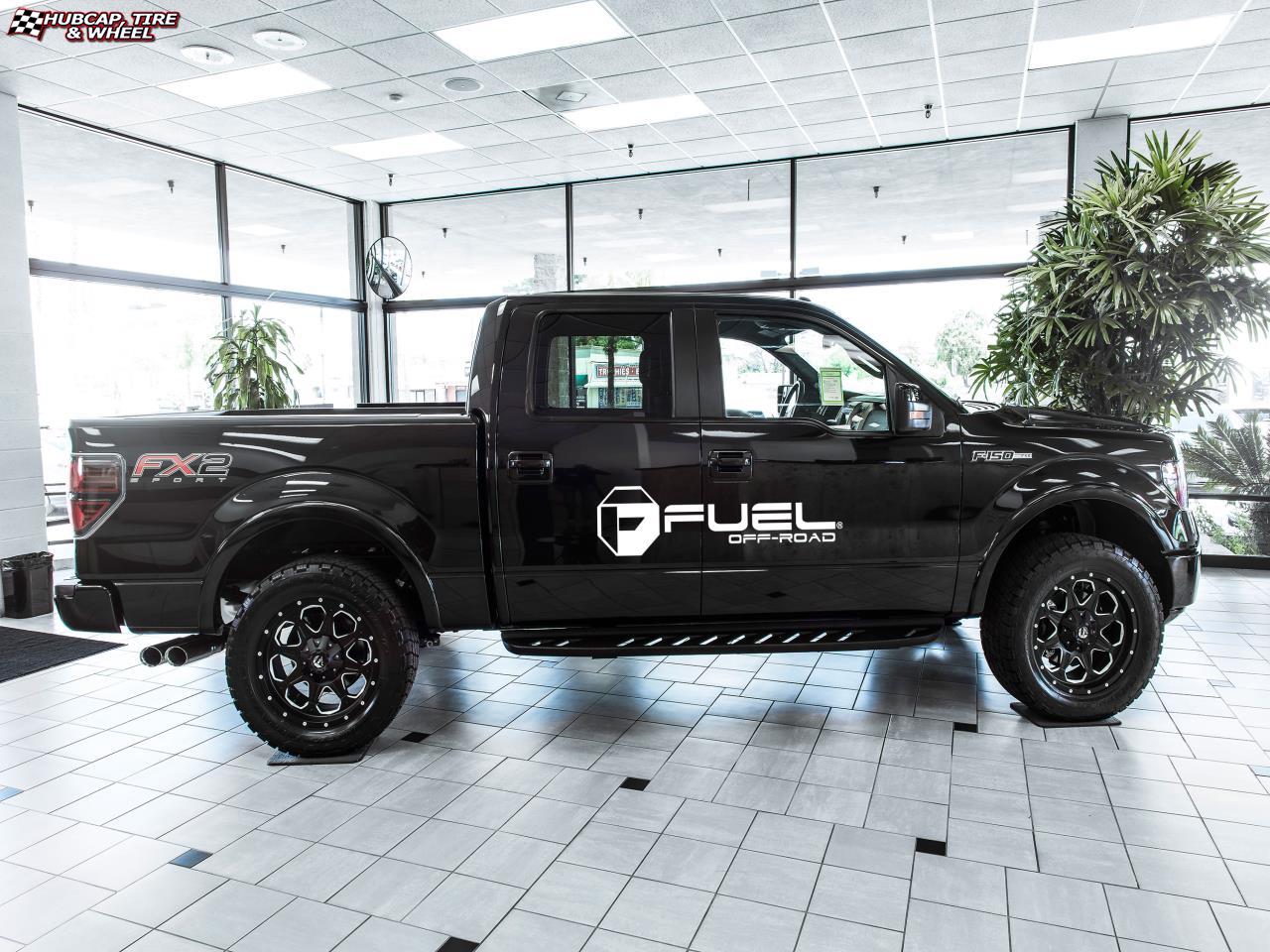 vehicle gallery/ford f 150 fuel boost d534 0X0  Matte Black & Milled wheels and rims