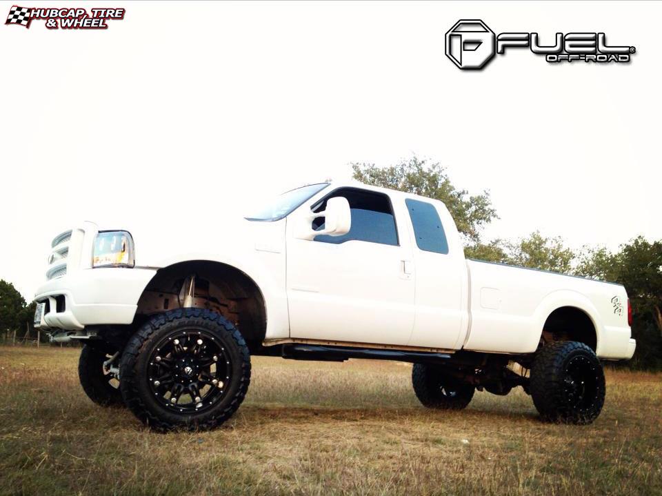 vehicle gallery/ford f 250 fuel hostage d531 20X12  Matte Black wheels and rims