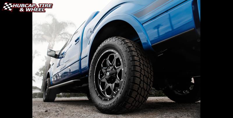 vehicle gallery/ford f 150 fuel boost d534 20X9  Matte Black & Milled wheels and rims