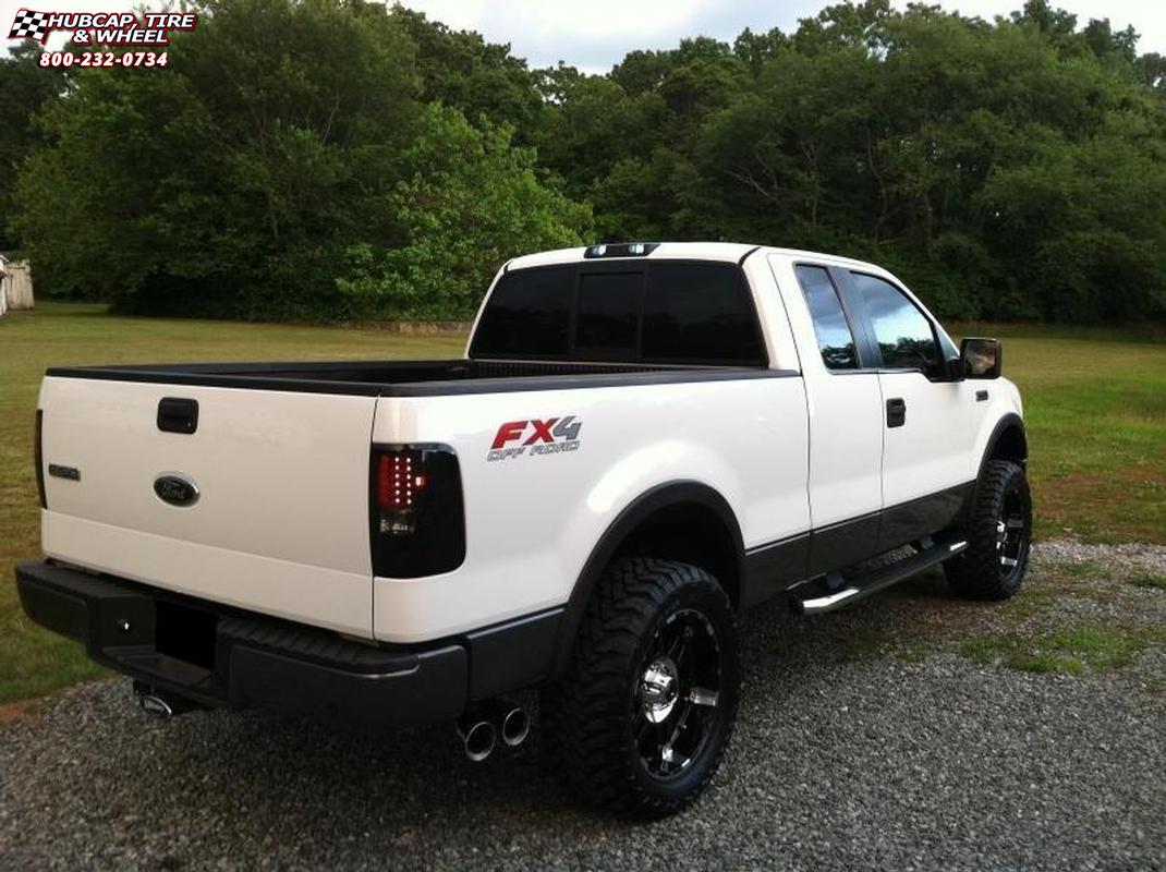 vehicle gallery/2006 ford f 150 xd series xd797 spy x  Gloss Black Machined wheels and rims