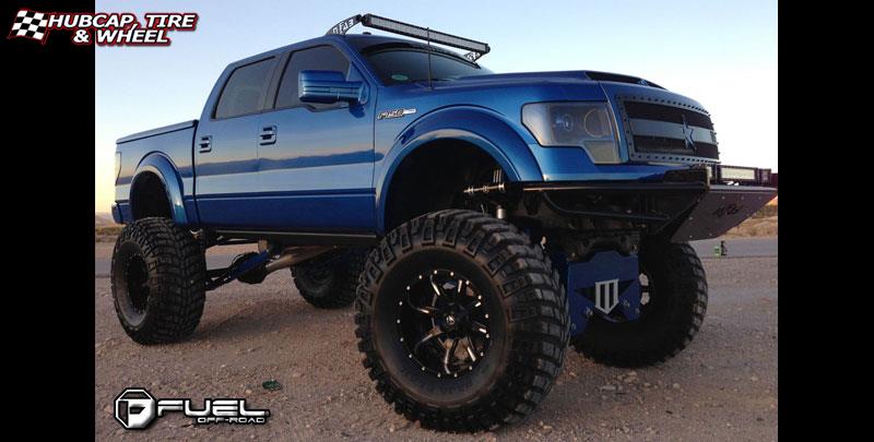 vehicle gallery/ford f 150 fuel nutz d251 0X0  Matte Black & Milled wheels and rims