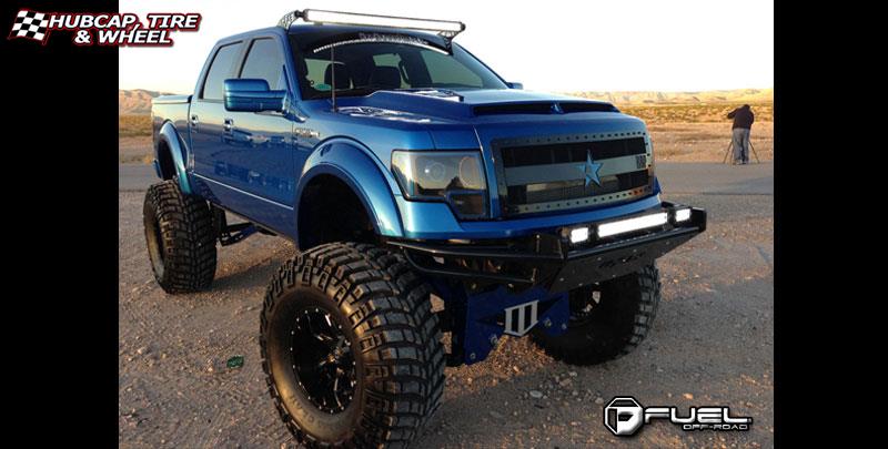 vehicle gallery/ford f 150 fuel nutz d251 0X0  Matte Black & Milled wheels and rims