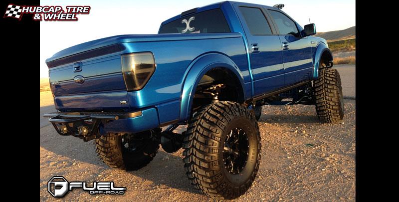 vehicle gallery/ford f 150 fuel nutz d251 0X0  Matte Black & Milled wheels and rims