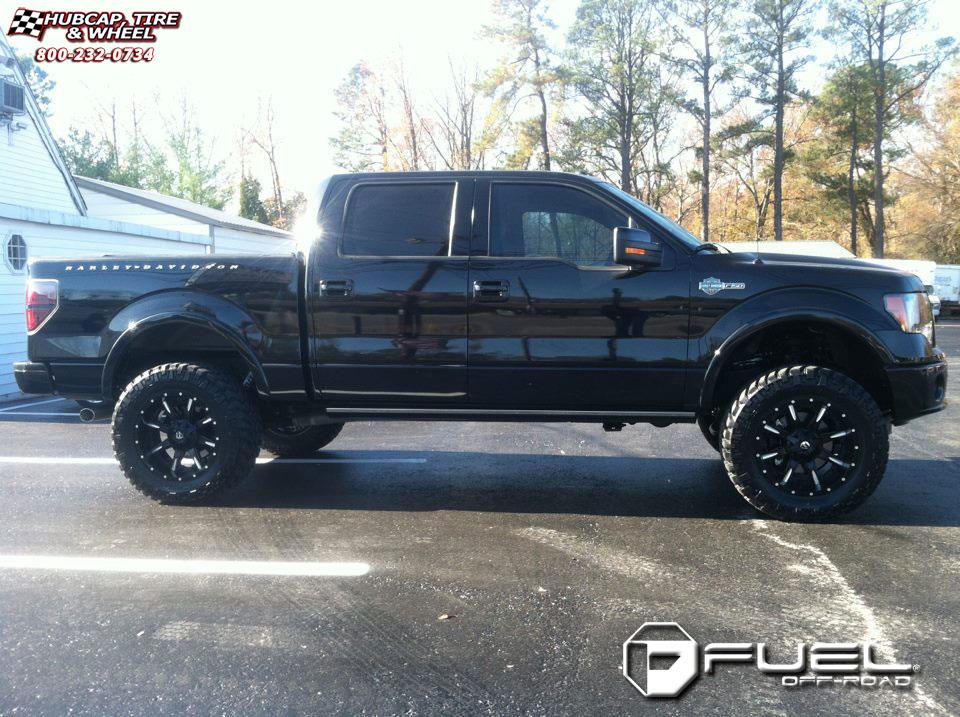 vehicle gallery/ford f 150 fuel nutz d251 0X0  Matte Black & Milled wheels and rims