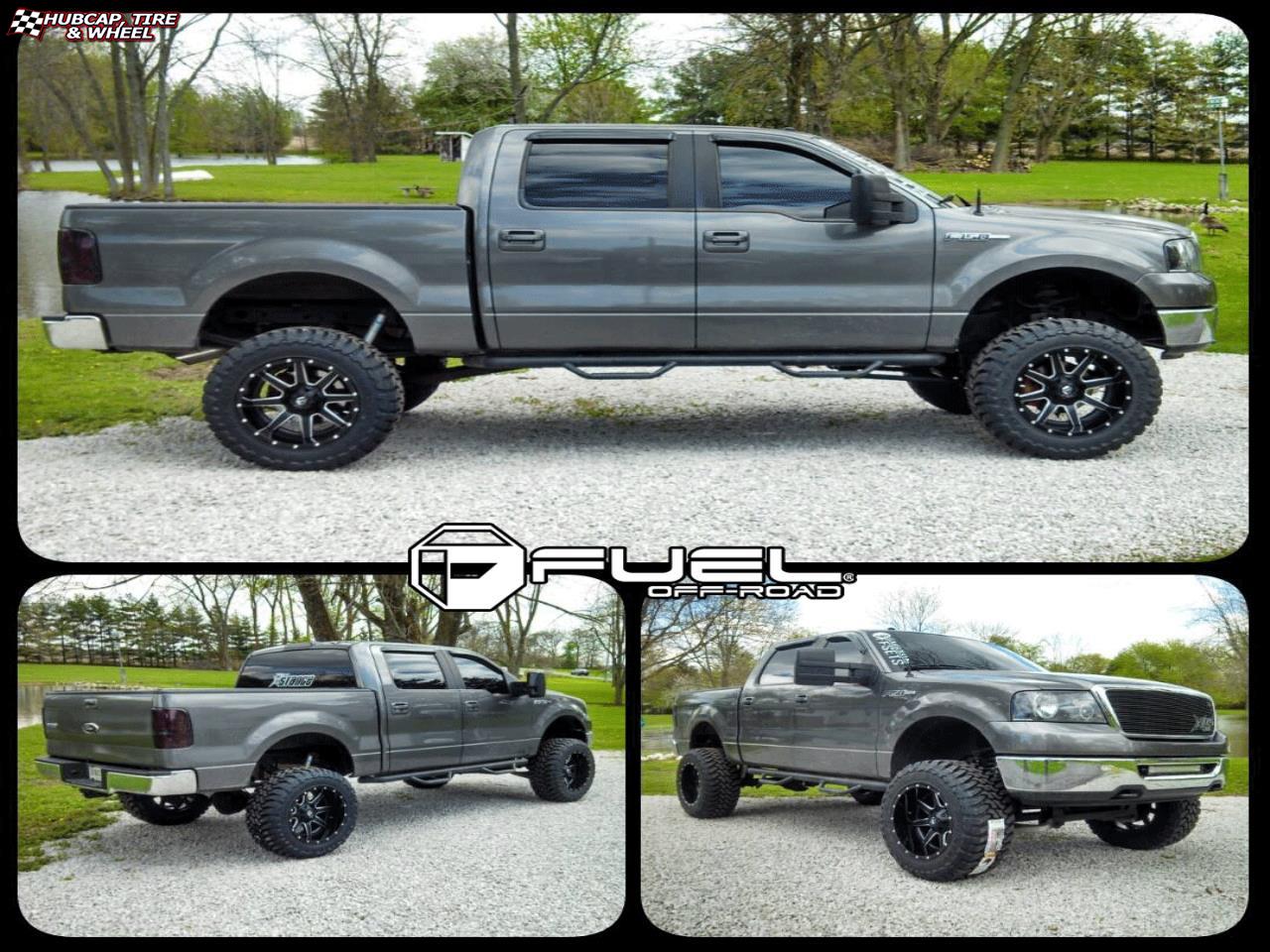 vehicle gallery/ford f 150 fuel maverick d538 0X0  Black & Milled wheels and rims