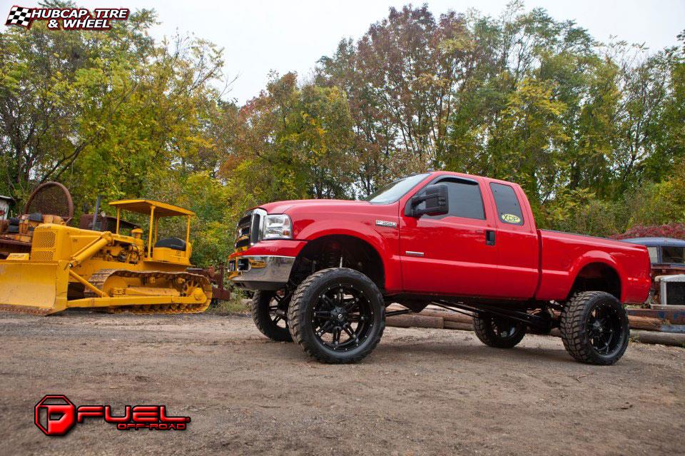 vehicle gallery/ford f 350 fuel hostage d531 0X0  Matte Black wheels and rims