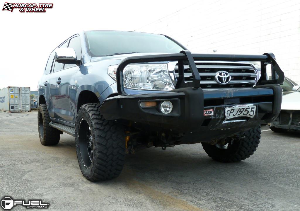 vehicle gallery/toyota land cruiser fuel krank d517 20X10  Matte Black & Milled wheels and rims
