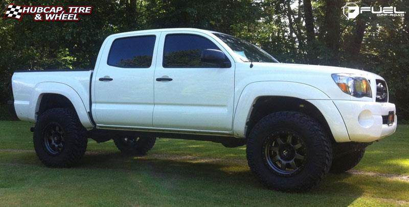 vehicle gallery/toyota tacoma fuel trophy d552 17X9  Matte Anthracite w/ Black Ring wheels and rims