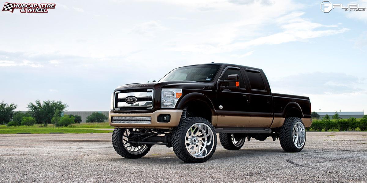 vehicle gallery/ford f 250 fuel forged ff29 26X14  Polished wheels and rims