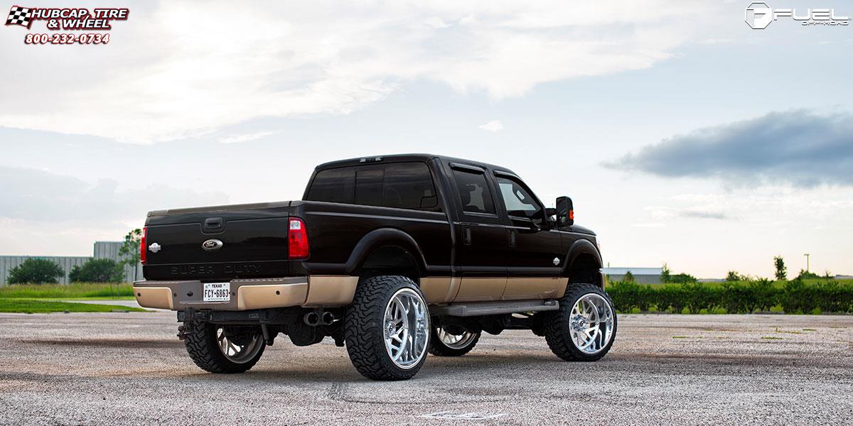 vehicle gallery/ford f 250 fuel forged ff29 26X14  Polished wheels and rims