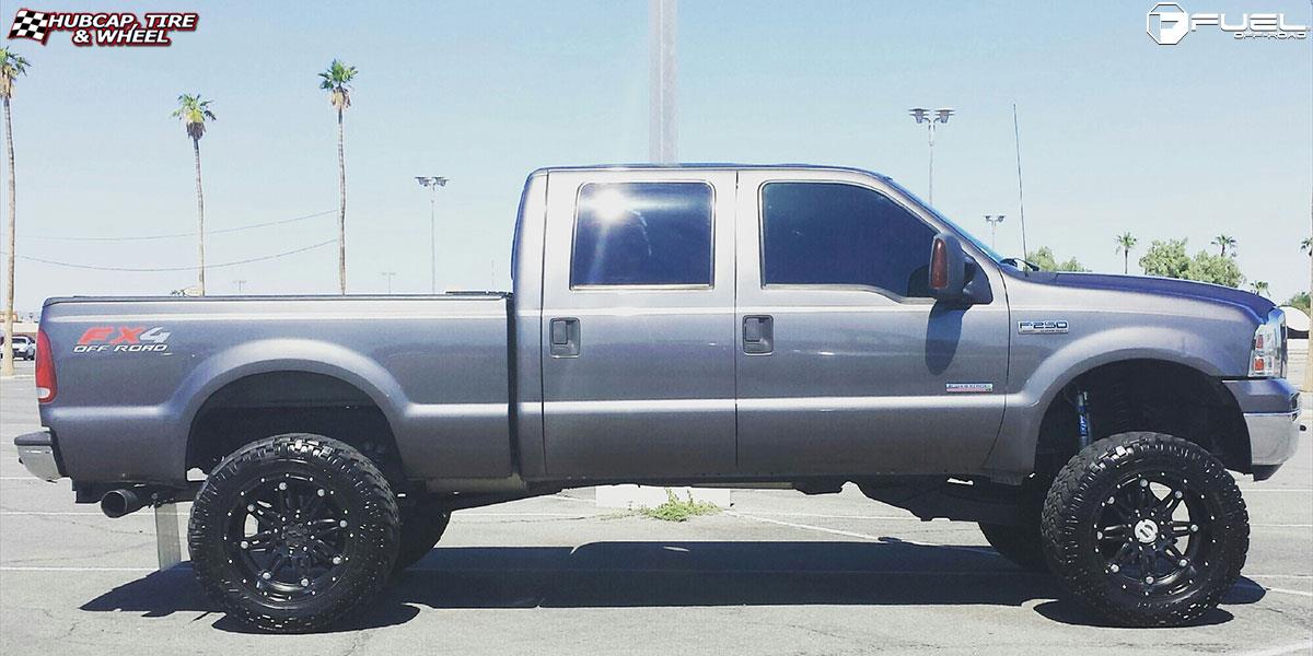 vehicle gallery/ford f 250 fuel hostage d531 22X11  Matte Black wheels and rims
