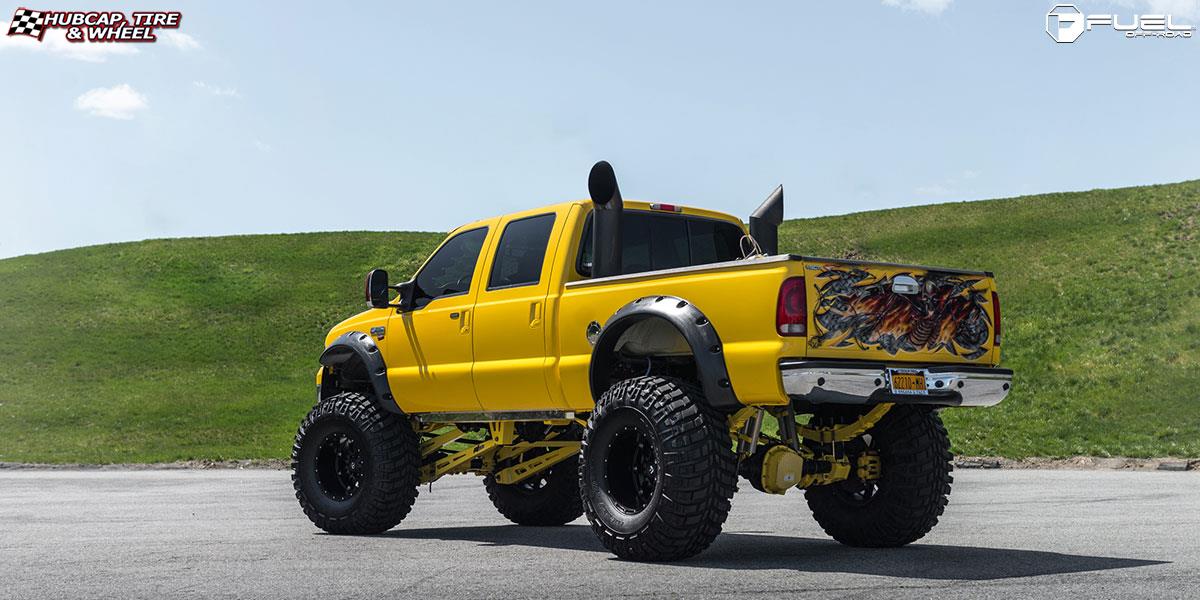 vehicle gallery/ford f 250 fuel hostage d531 20X14  Matte Black wheels and rims