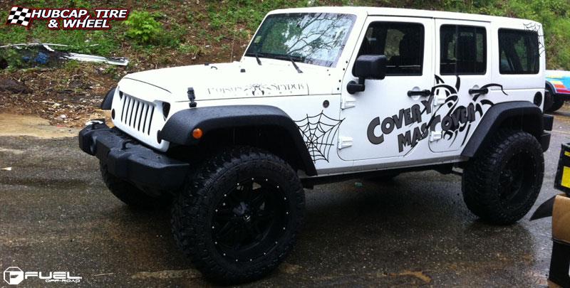 vehicle gallery/jeep wrangler fuel hostage d531 22X11  Matte Black wheels and rims