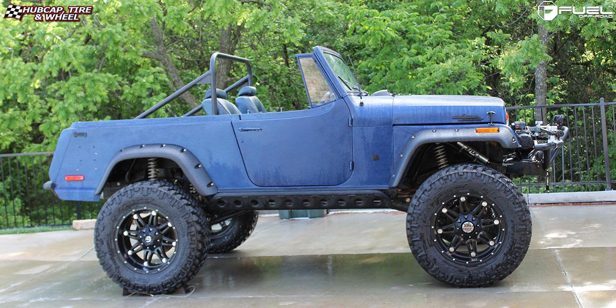 vehicle gallery/jeep jeepster fuel hostage d531 20X10  Matte Black wheels and rims