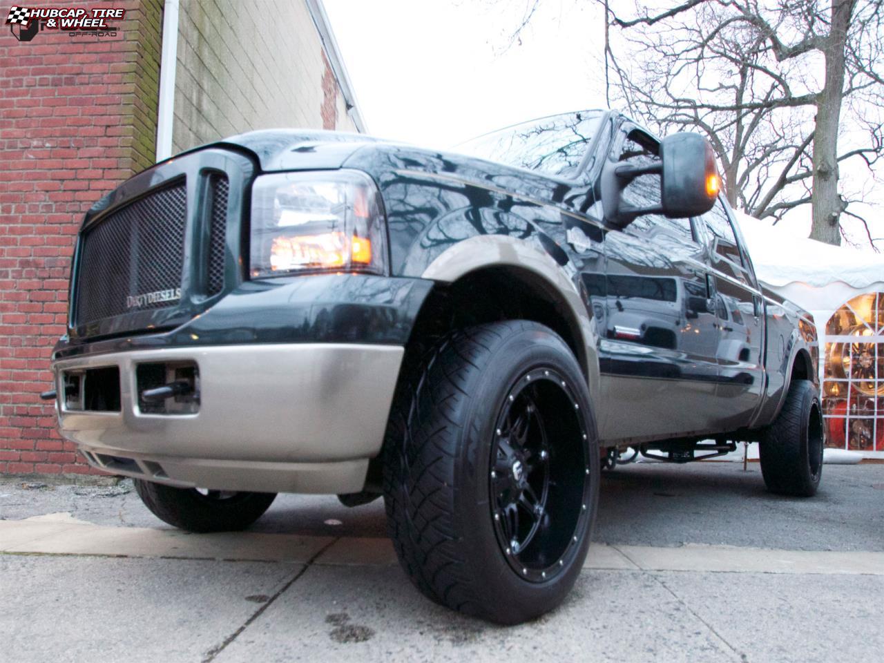 vehicle gallery/ford f 350 fuel hostage d531 20X12  Matte Black wheels and rims