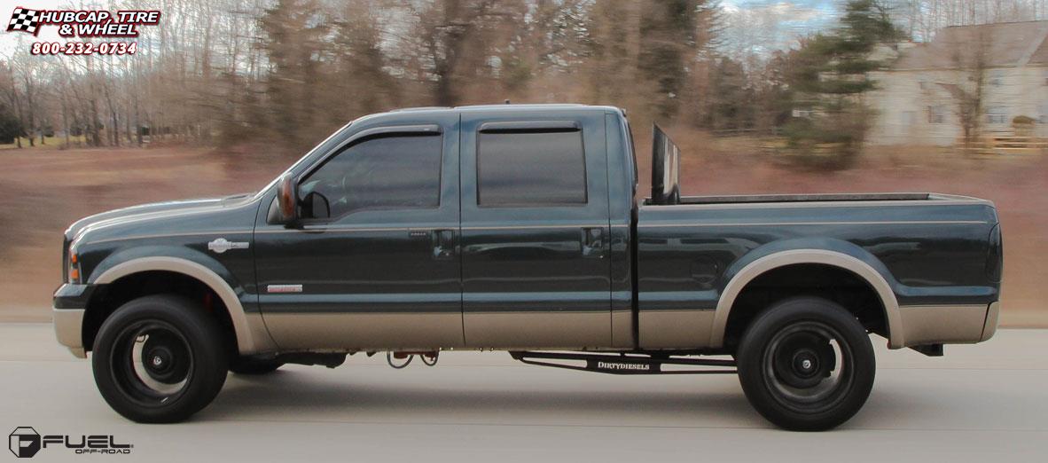 vehicle gallery/ford f 350 fuel hostage d531 20X12  Matte Black wheels and rims