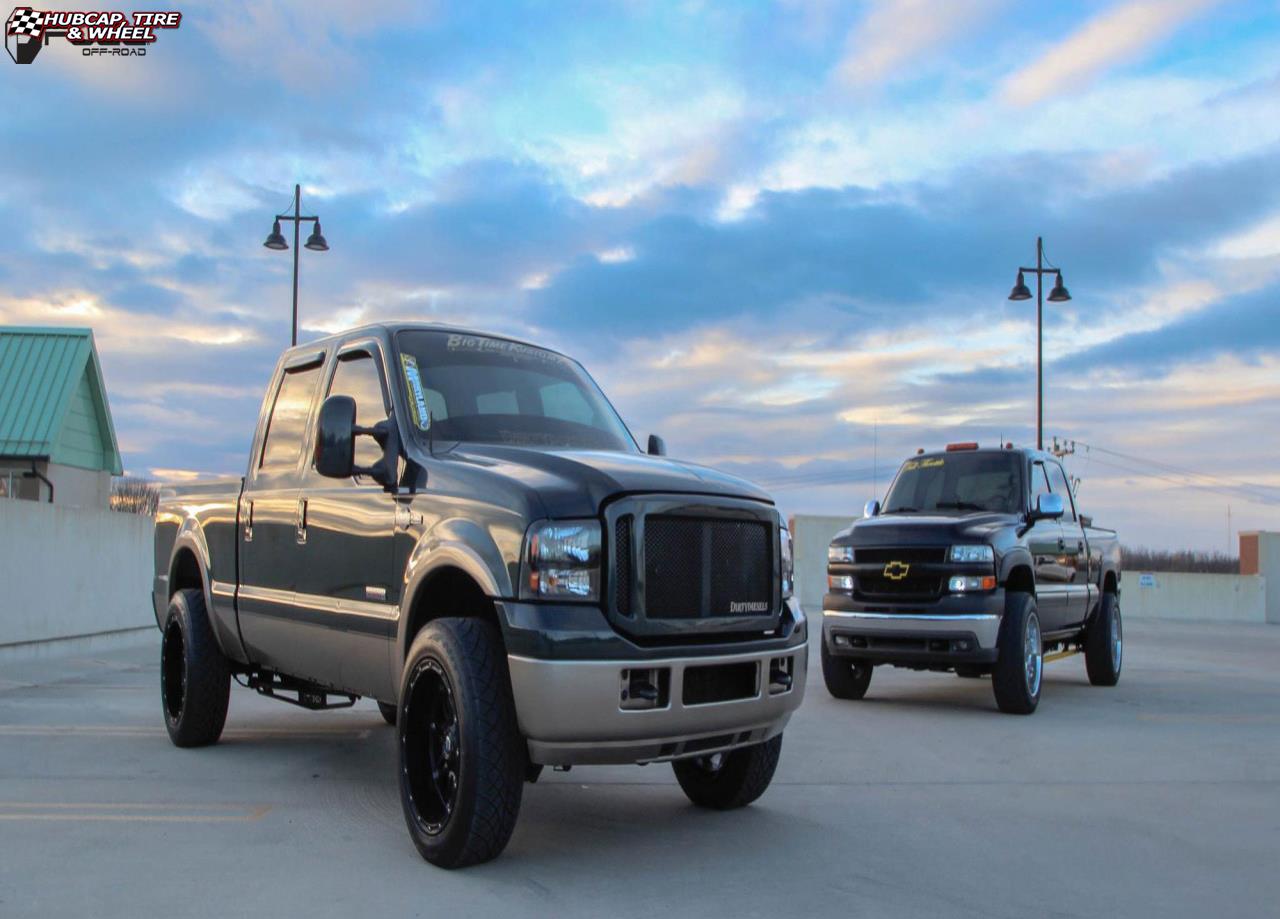 vehicle gallery/ford f 350 fuel hostage d531 20X12  Matte Black wheels and rims