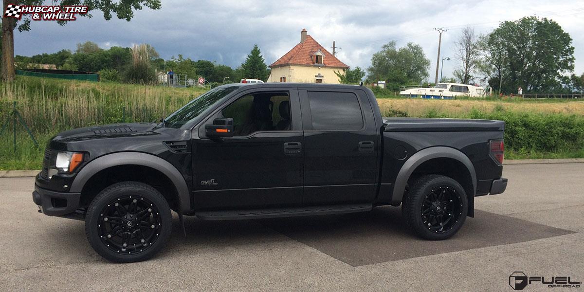 vehicle gallery/ford raptor fuel hostage d531 22X11  Matte Black wheels and rims
