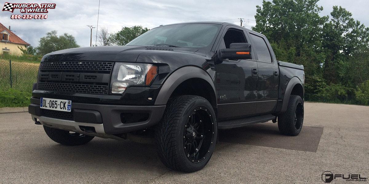 vehicle gallery/ford raptor fuel hostage d531 22X11  Matte Black wheels and rims