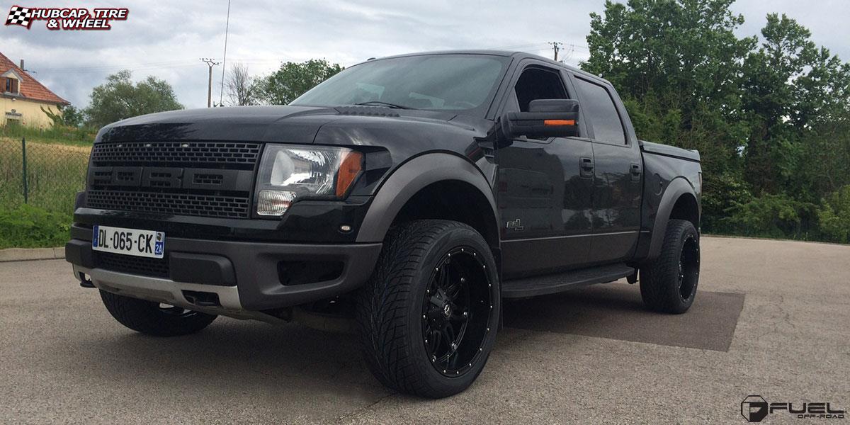 vehicle gallery/ford raptor fuel hostage d531 22X11  Matte Black wheels and rims