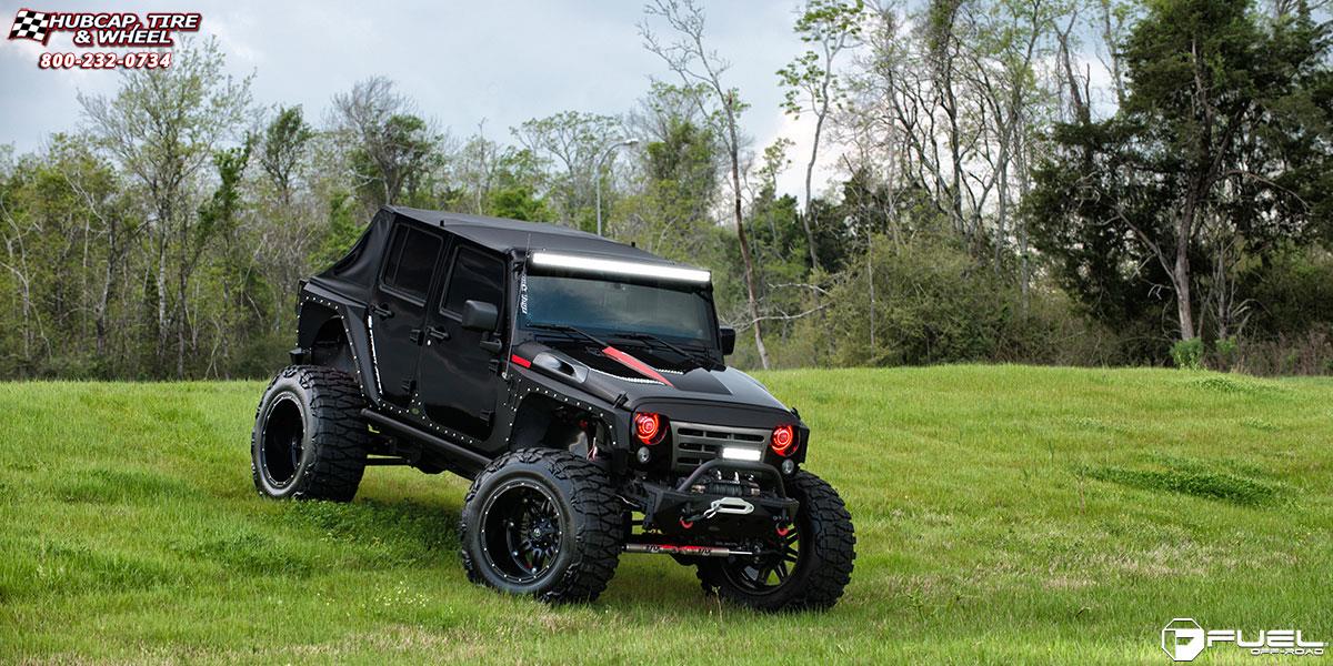 vehicle gallery/jeep wrangler fuel hostage d531 22X14  Matte Black wheels and rims