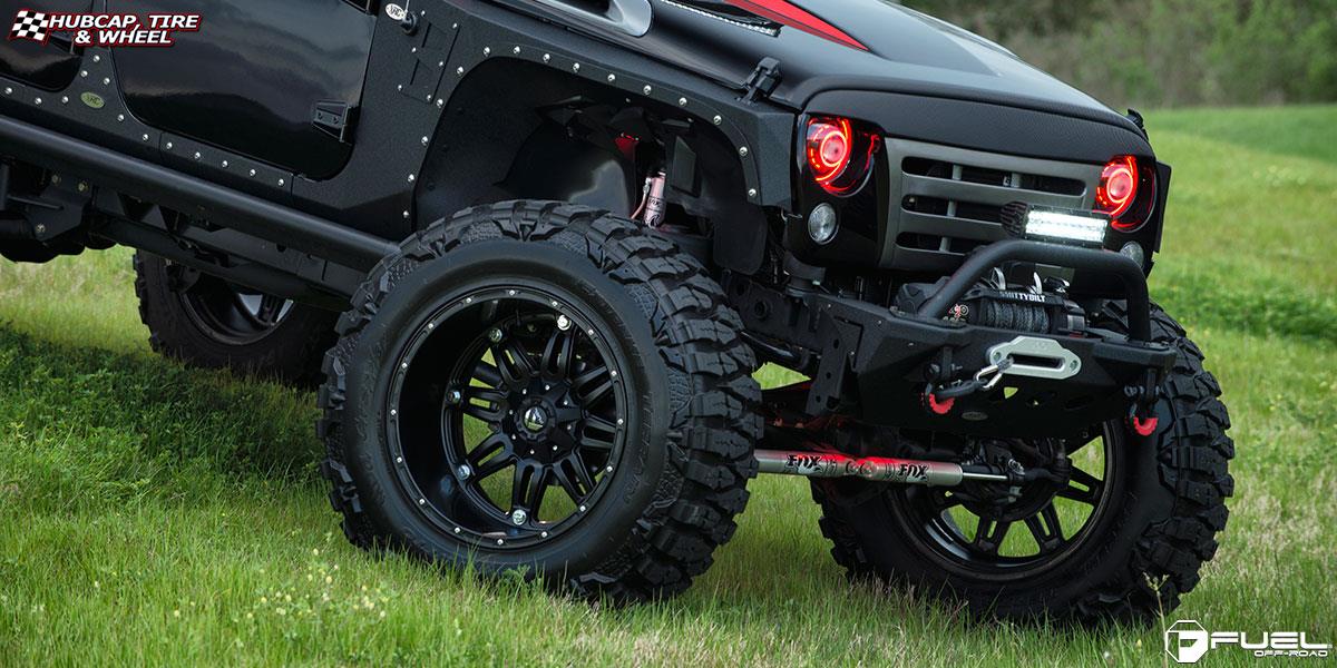 vehicle gallery/jeep wrangler fuel hostage d531 22X14  Matte Black wheels and rims