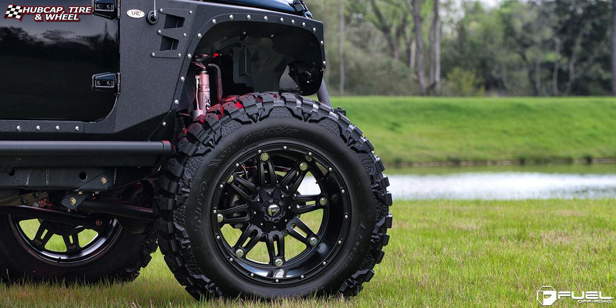 vehicle gallery/jeep wrangler fuel hostage d531 22X14  Matte Black wheels and rims