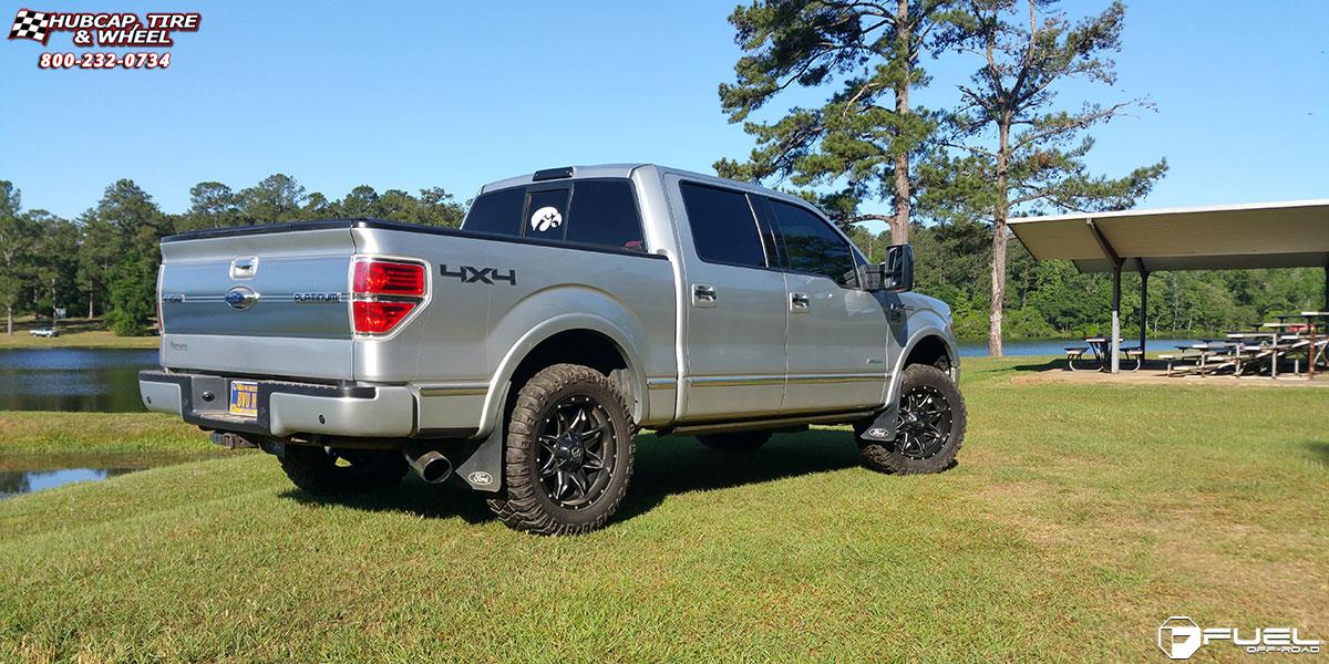 vehicle gallery/ford f 150 fuel lethal d567 20X9  Black & Milled wheels and rims