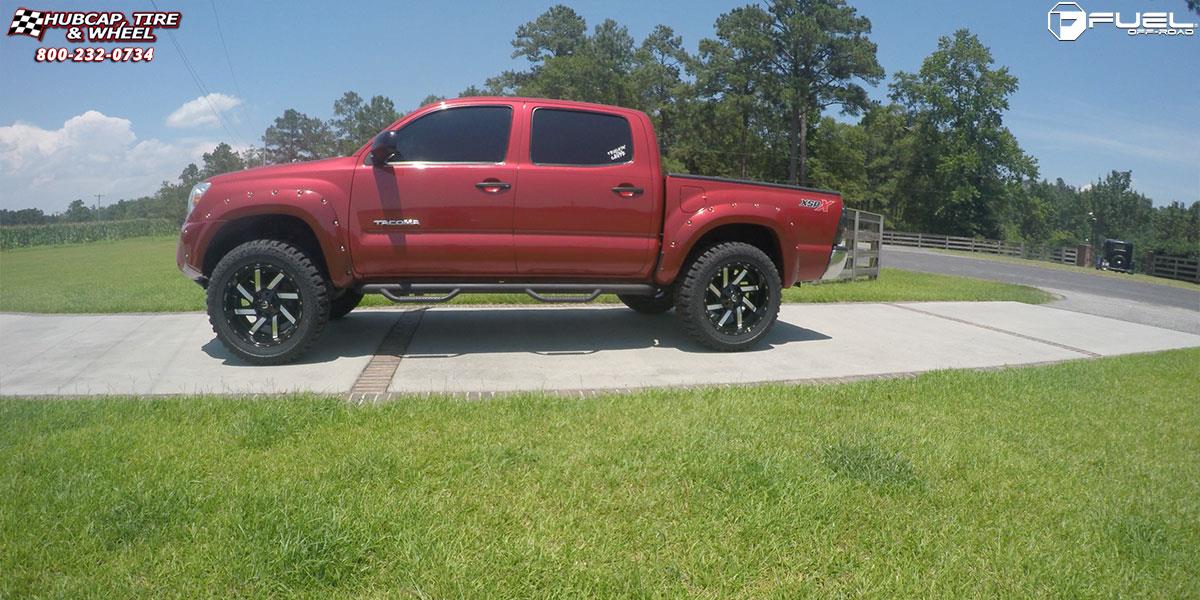vehicle gallery/toyota tacoma fuel moab d242 20X10  Gloss Black & Milled wheels and rims