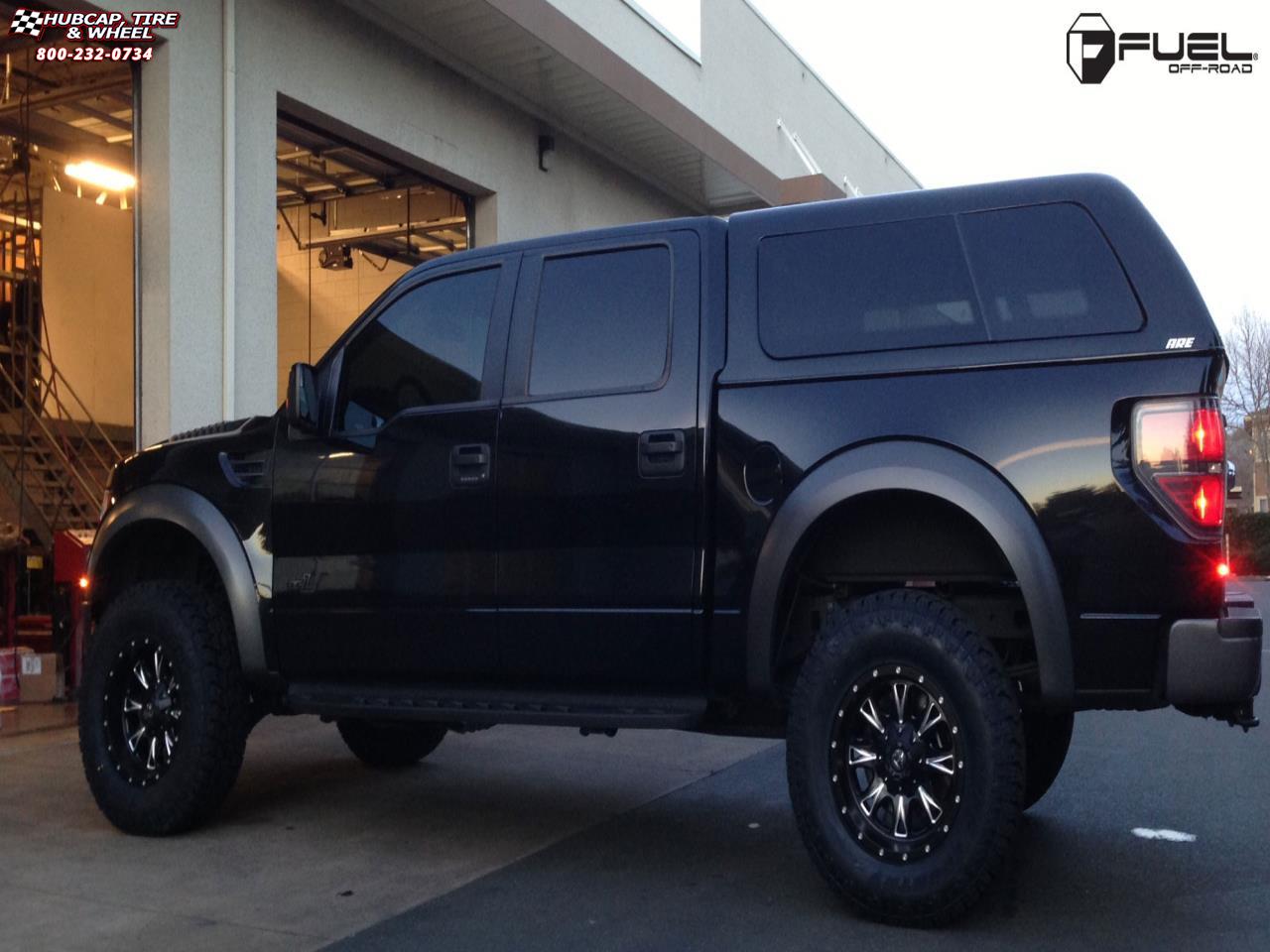 vehicle gallery/ford f 150 fuel throttle d513 18X10  Matte Black & Milled wheels and rims