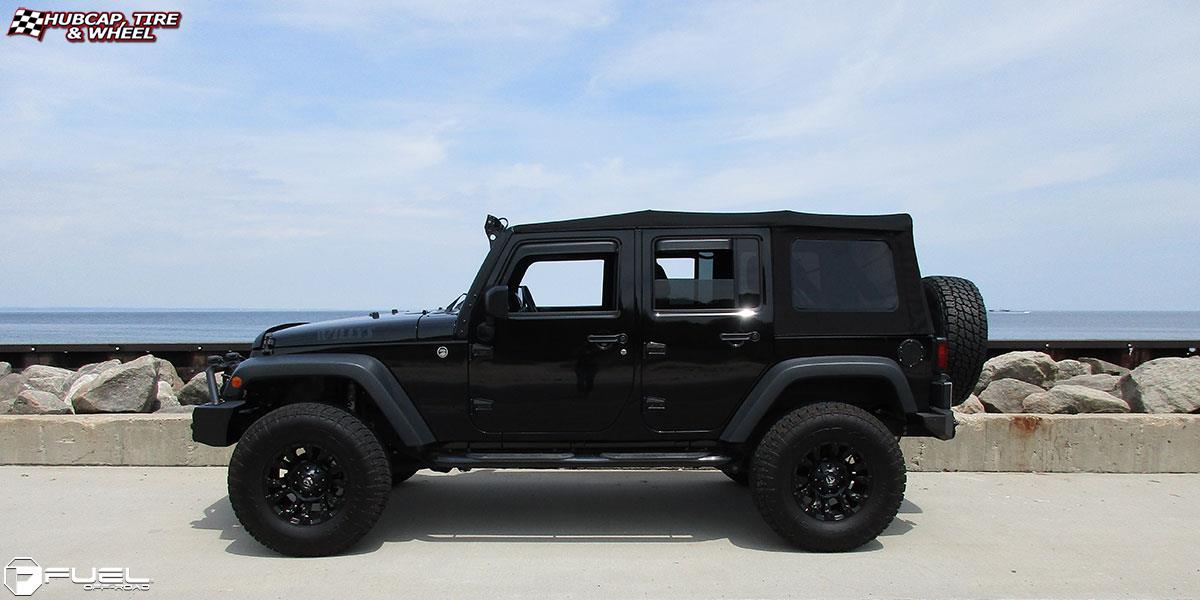 vehicle gallery/jeep wrangler fuel vapor d560 17X9  Matte Black wheels and rims