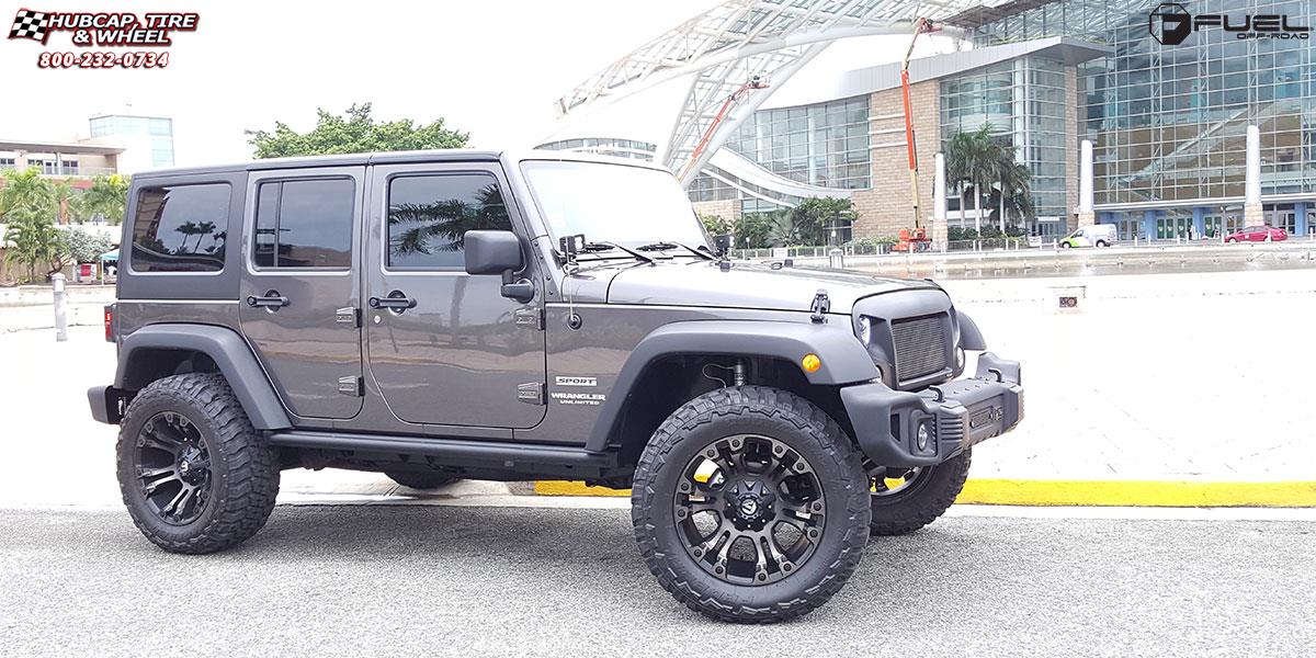 vehicle gallery/jeep wrangler fuel vapor d569 20X10  Black & Machined with Dark Tint wheels and rims