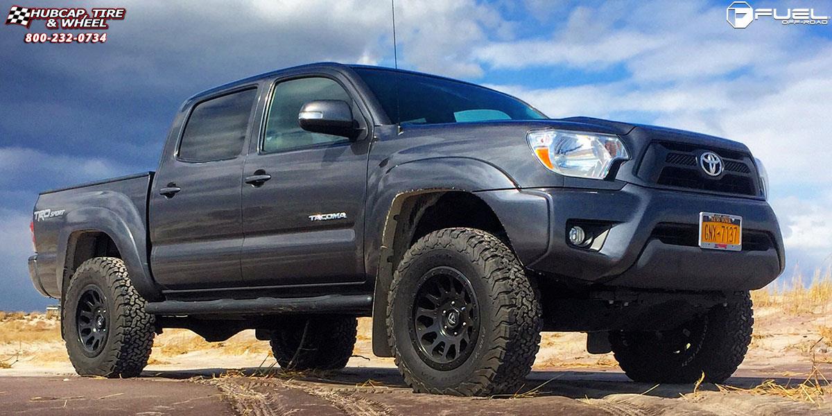 vehicle gallery/toyota tacoma fuel vector d579 17X9  Matte Black wheels and rims